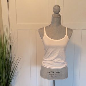 White Thin Strap Tank Top